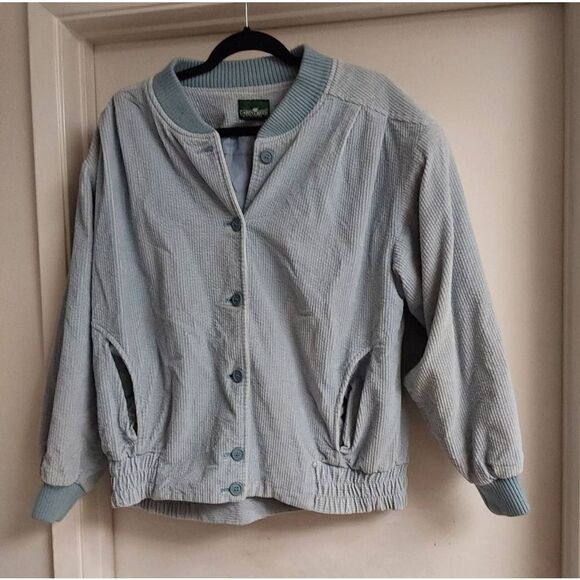Nice Women's Sky Blue Vintage Cordorouy Cabin Creek Jacket Sz Small - Picture 1 of 4